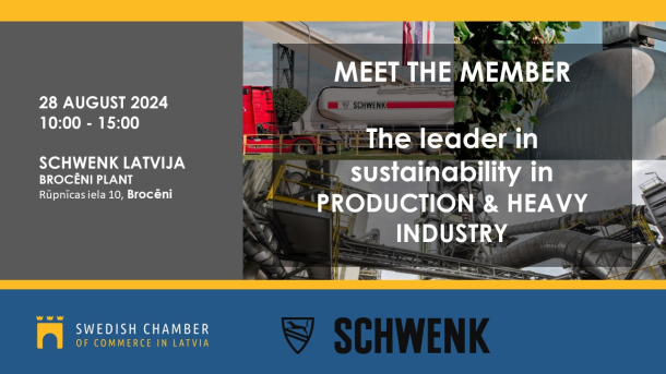 Meet the Member & a company visit to SCHWENK Latvija, BROCENI cement plant