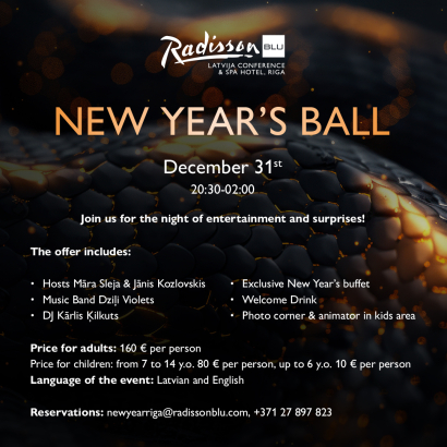 NEW YEAR’S BALL at Radisson