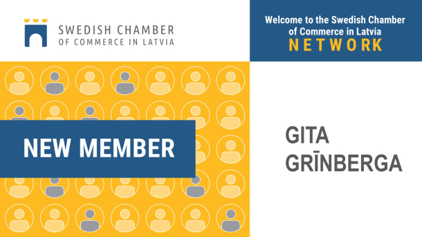 Chamber welcomes a new member - GITA GRĪNBERGA